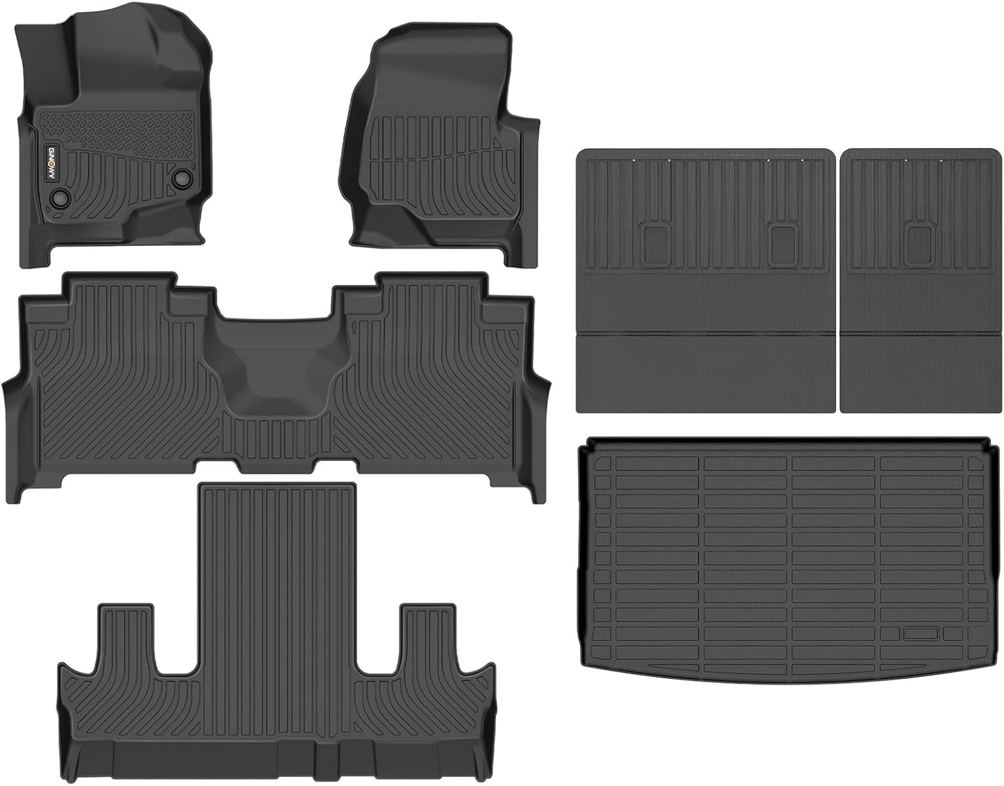 Custom Fit TPE Rubber Floor Mats for Ford Expedition MAX 2021-2024