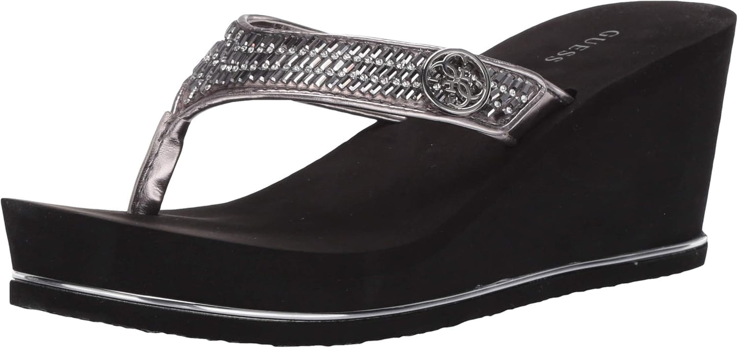 GUESS Women's Sarraly Wedge Sandal: Glamorous Comfort & Style