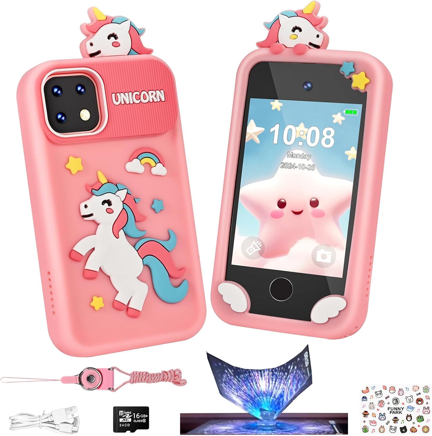 Faburo Kids Smart Mini Phone with Dual Camera & Music Player