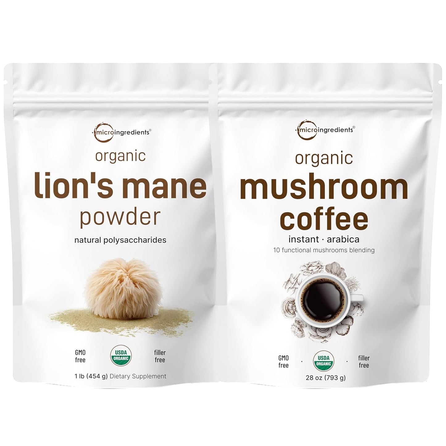Mushroom Coffee & Lions Mane Bundle | Superfood Boost
