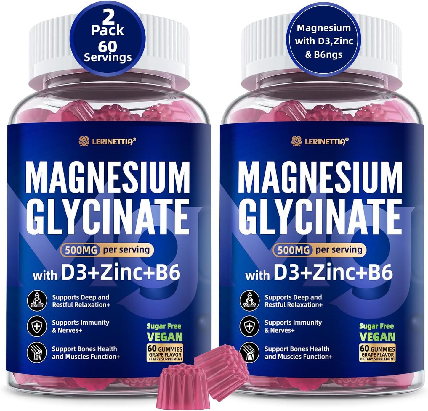 Magnesium Glycinate Gummies for Relaxation and Immunity Support