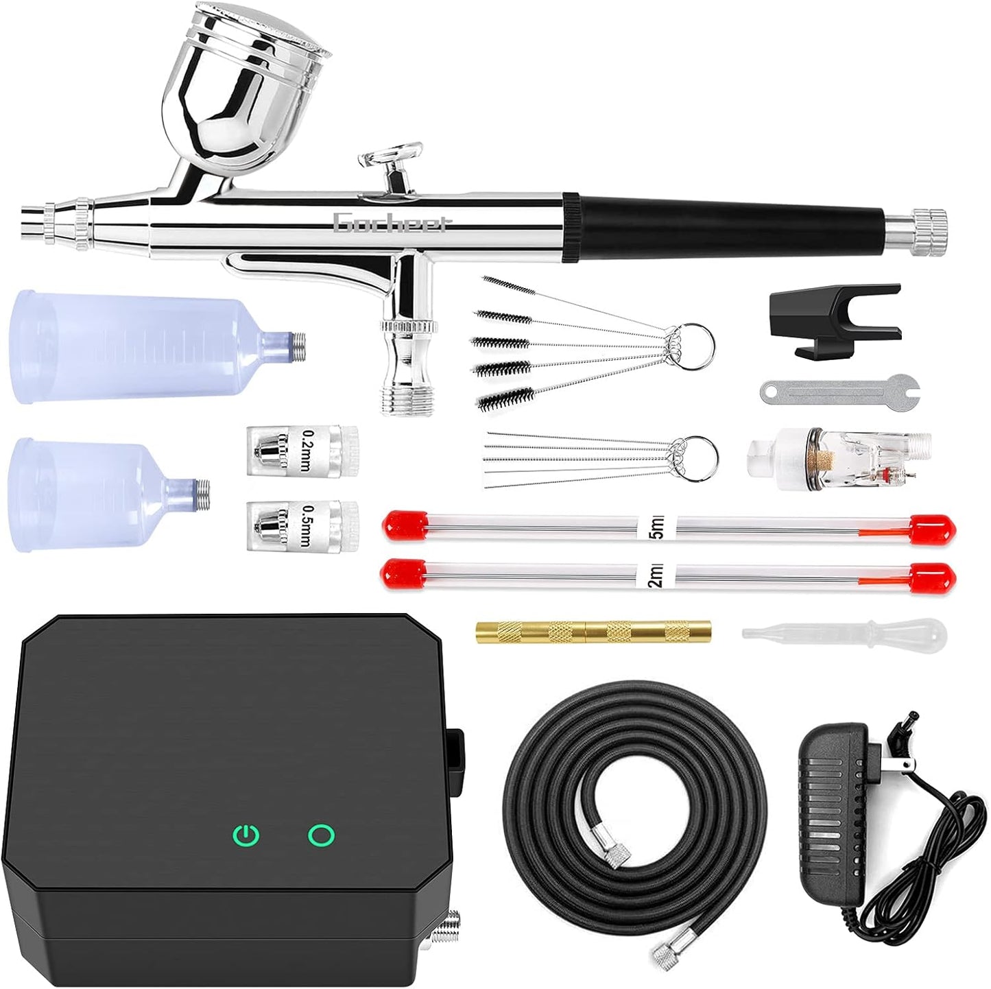 Gocheer High Pressure Airbrush Kit: Precision Painting Power!
