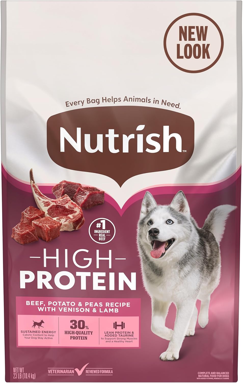 Nutrish High Protein Dry Dog Food with Beef, Potato & Peas