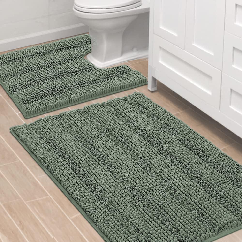 H.VERSAILTEX Bathroom Rugs Set - Ultra Thick Non Slip Mats