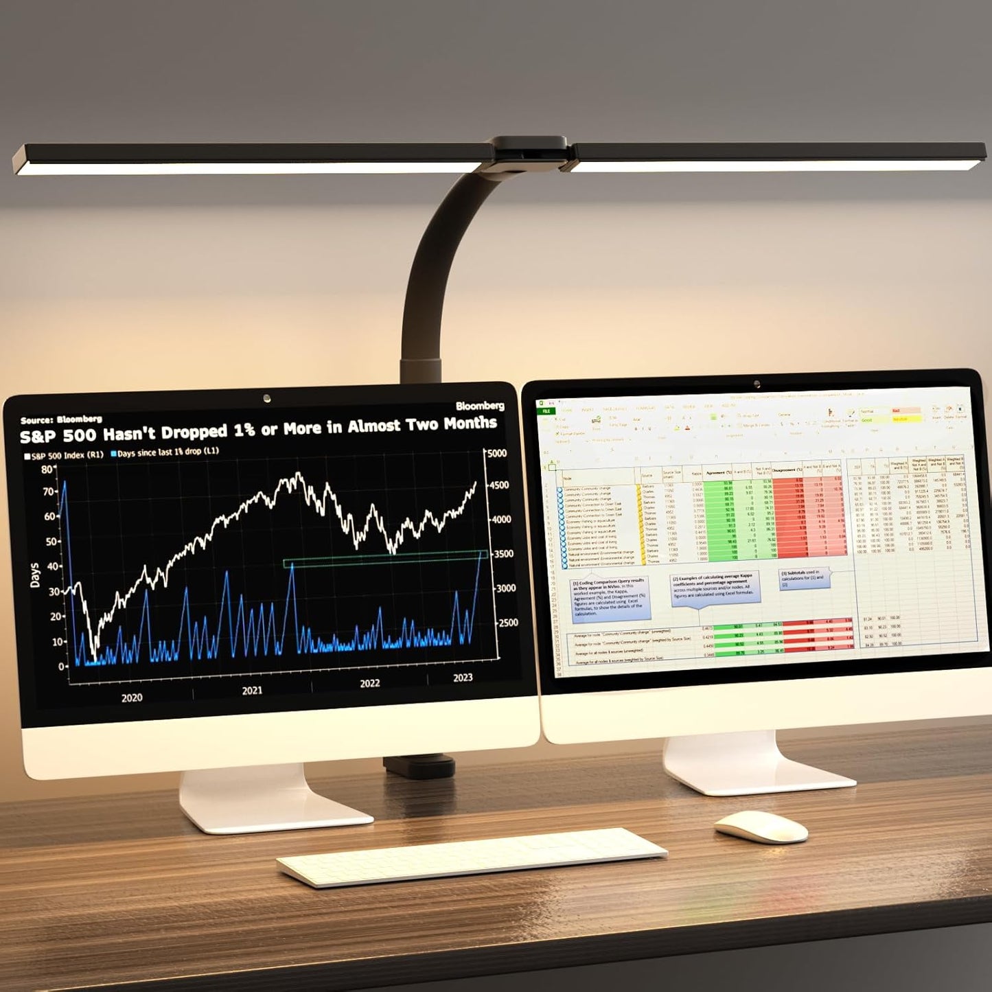 SKYLEO Architect Desk Lamp: Eye-Caring Clamp Light