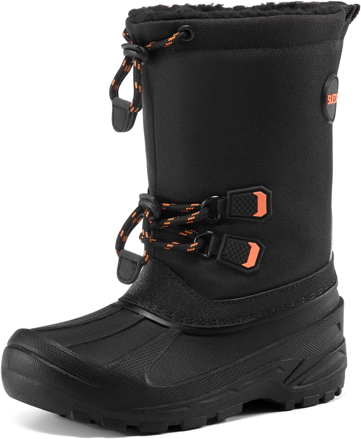 Kids Snow Boots Insulated with Fur Lining for Winter Fun
