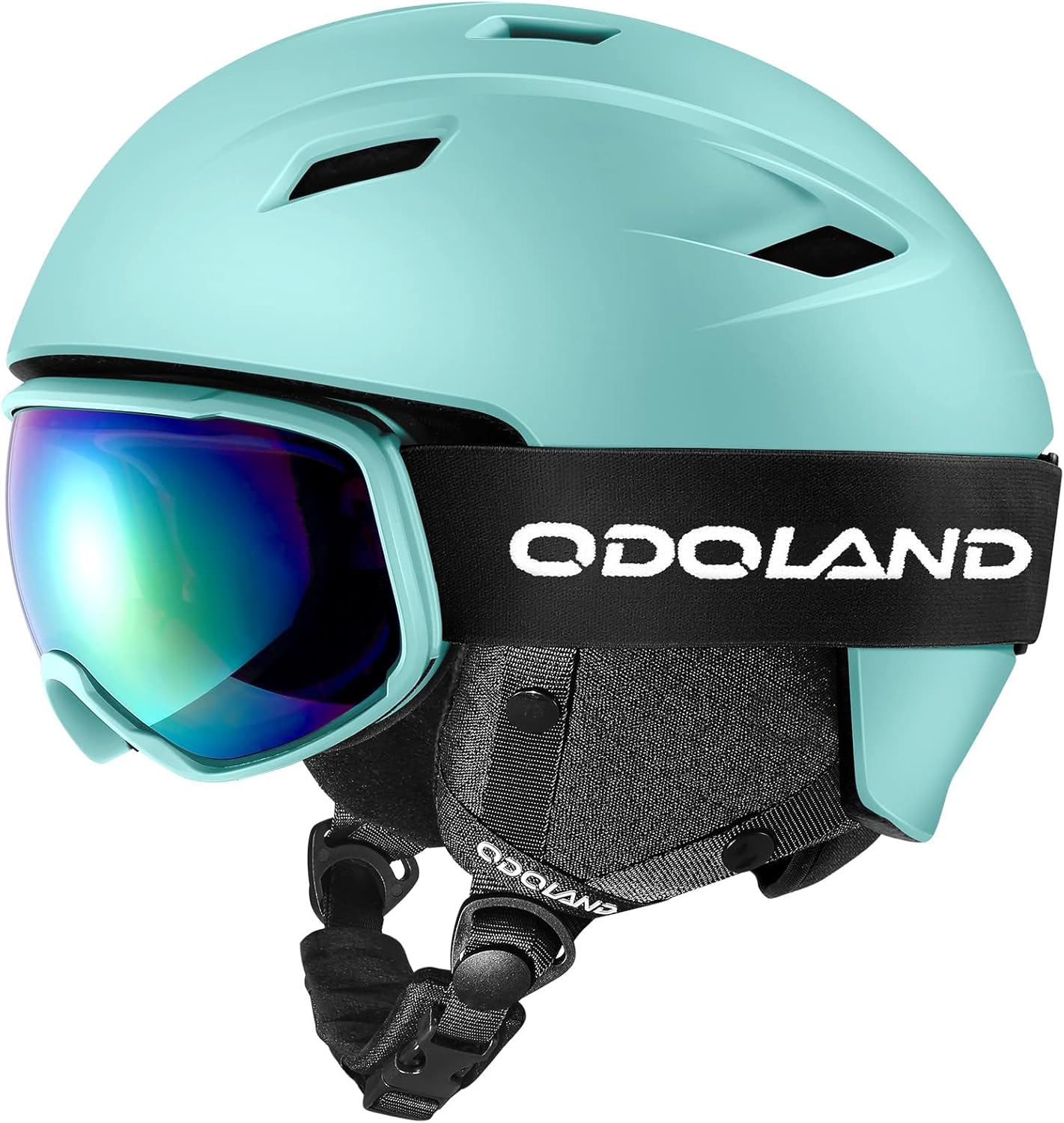 Odoland Ski Helmet and Goggles Set for Ultimate Snow Sports Safety