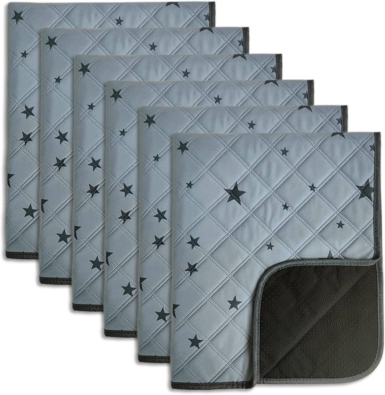 RIOUSSI Washable Pee Pads for Dogs - Reusable, Absorbent, Leakproof