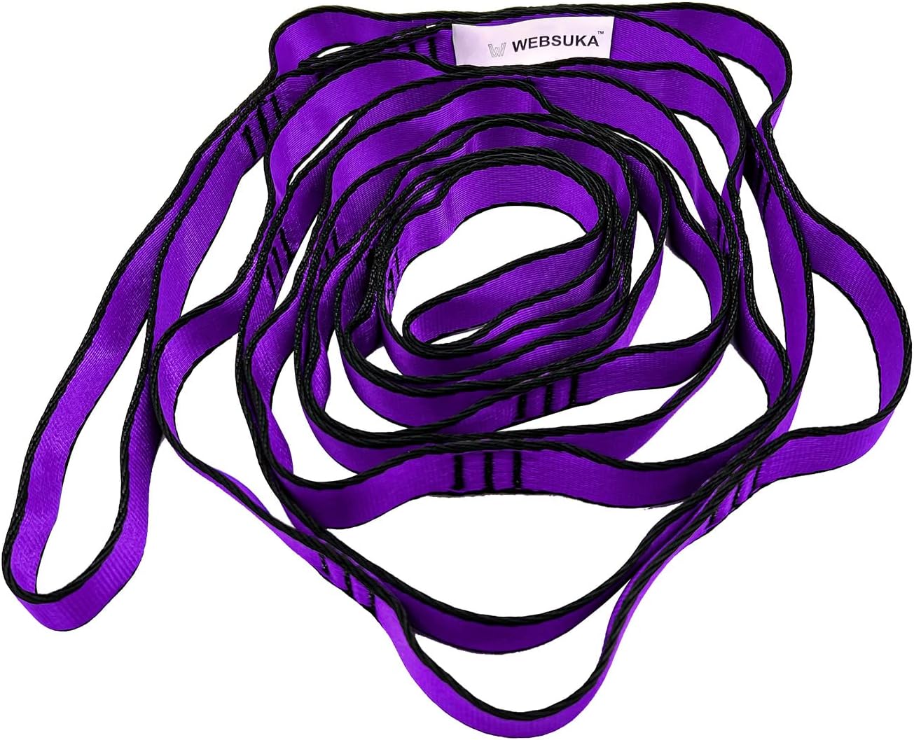 Strong 22kN Aerial Yoga Strap: No Stretch, 10 Loops