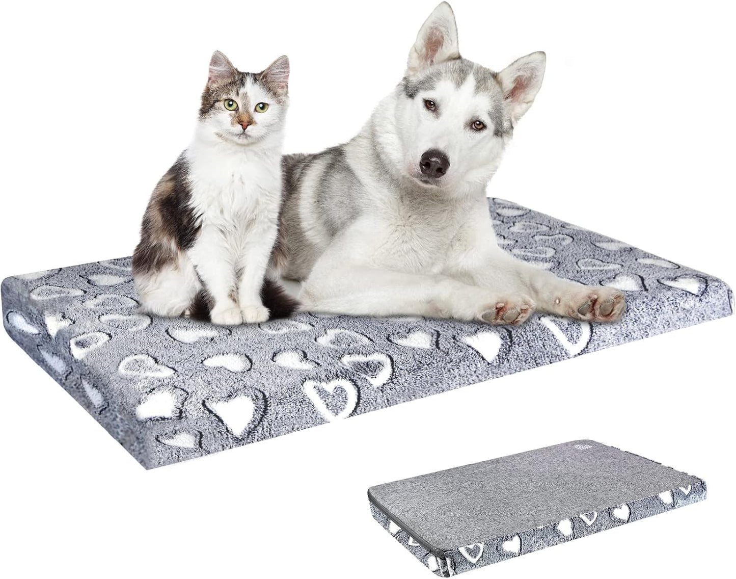 VANKEAN Dog Crate Mat Reversible Cool and Warm Stylish Bed