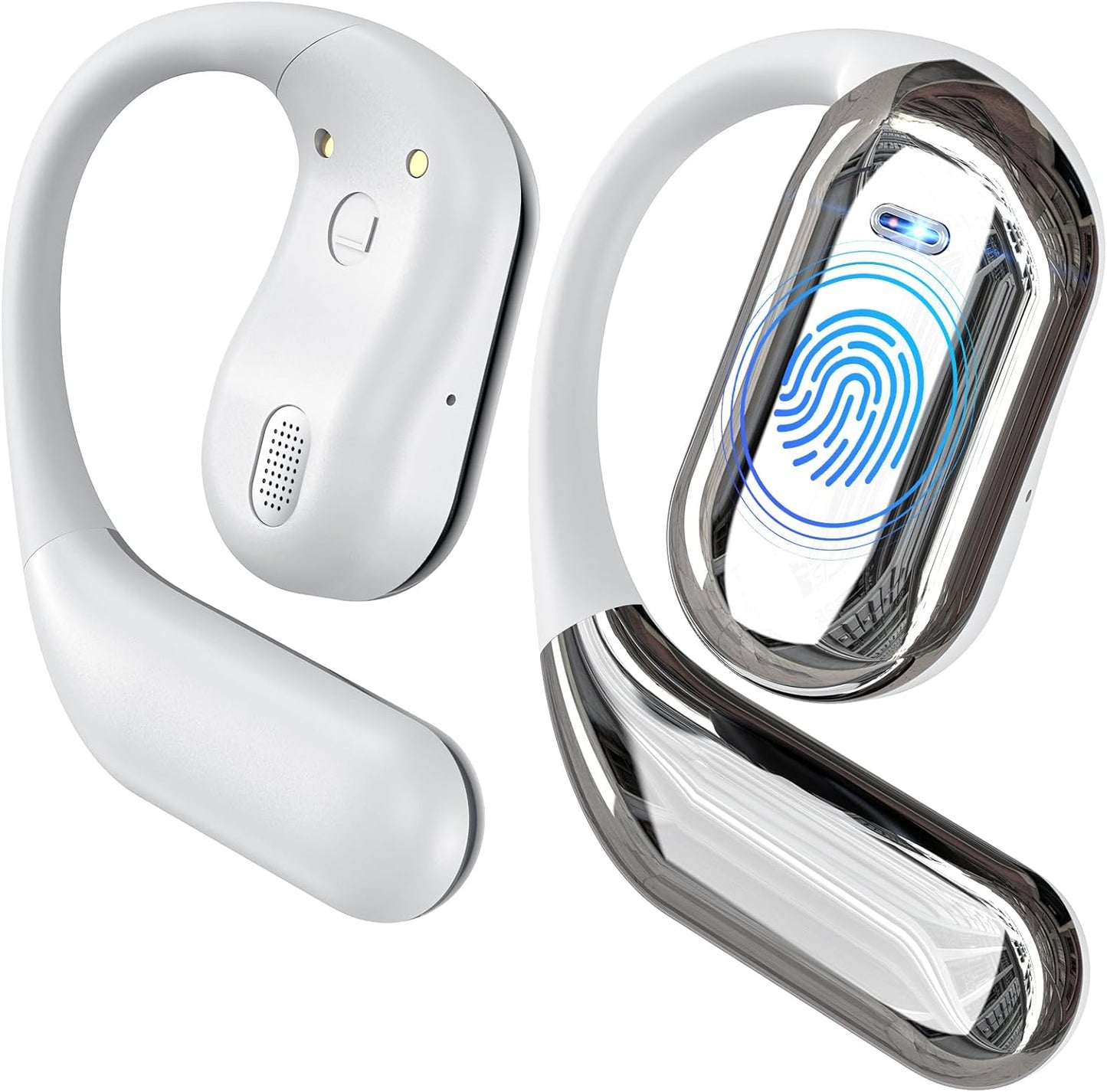 EUQQ Wireless Headphones: 50H Playtime & LED Display