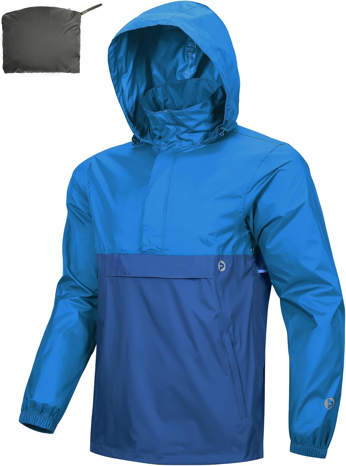 Outdoor Ventures Men's Rain Jacket for Hiking and Running