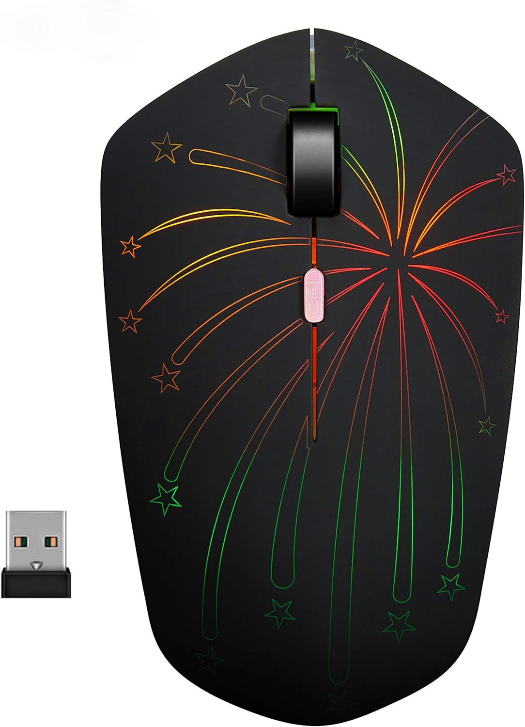 Rechargeable Backlit Wireless Mouse: 3 DPI Speeds