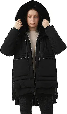GIMECEN Women's Warm Winter Puffer Coat for Cozy Comfort