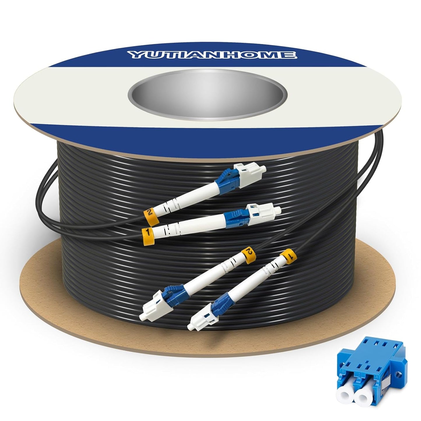 1000ft LC to LC Armored Outdoor Fiber Optic Cable for Fast Install