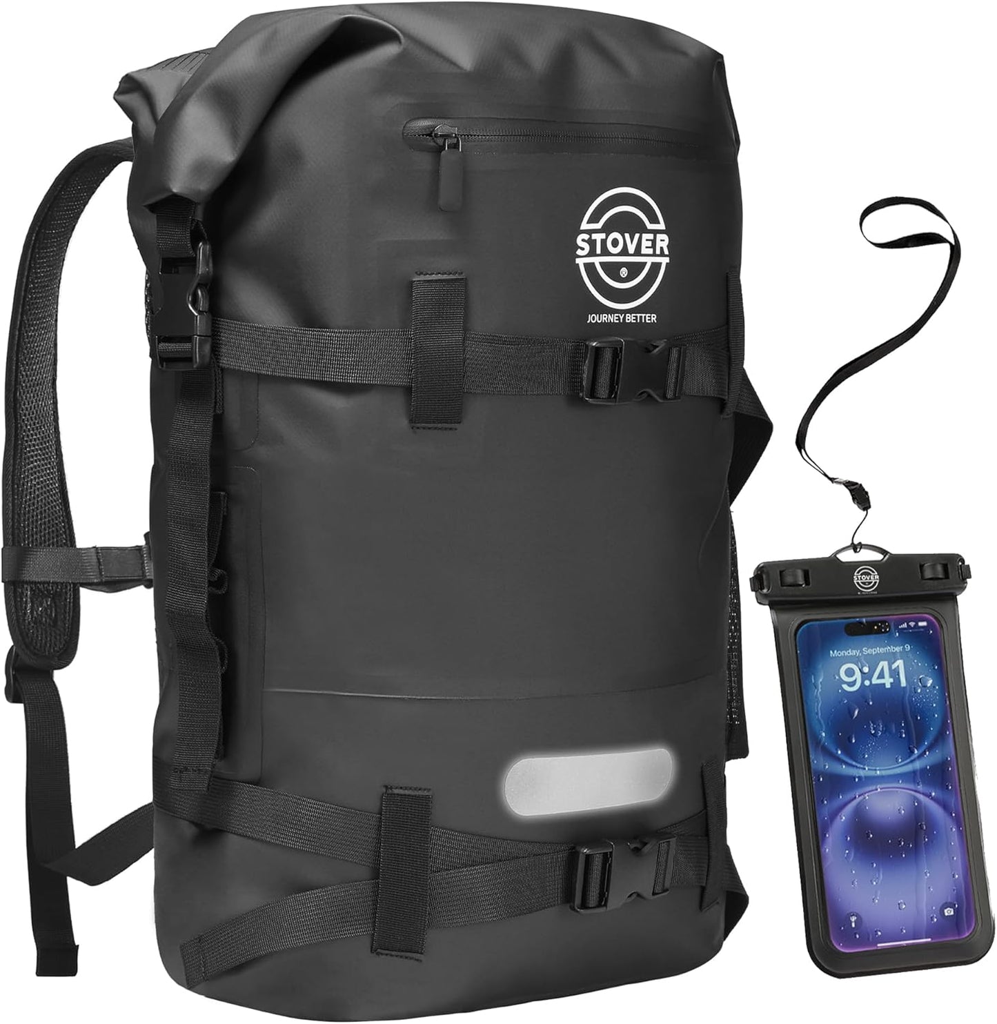 STOVER Waterproof Backpack for Kayaking, Hiking, and Travel