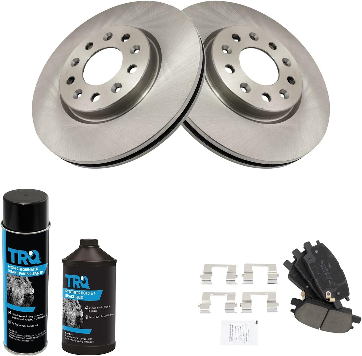 TRQ Front Ceramic Brake Pad & Rotor Kit for LaCross Equinox