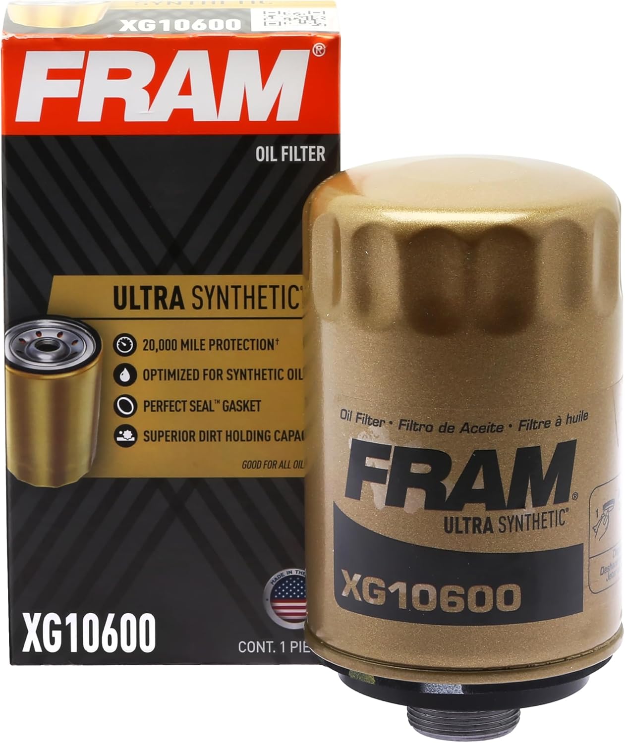 FRAM Ultra Synthetic Oil Filter for 20k Mile Engine Protection