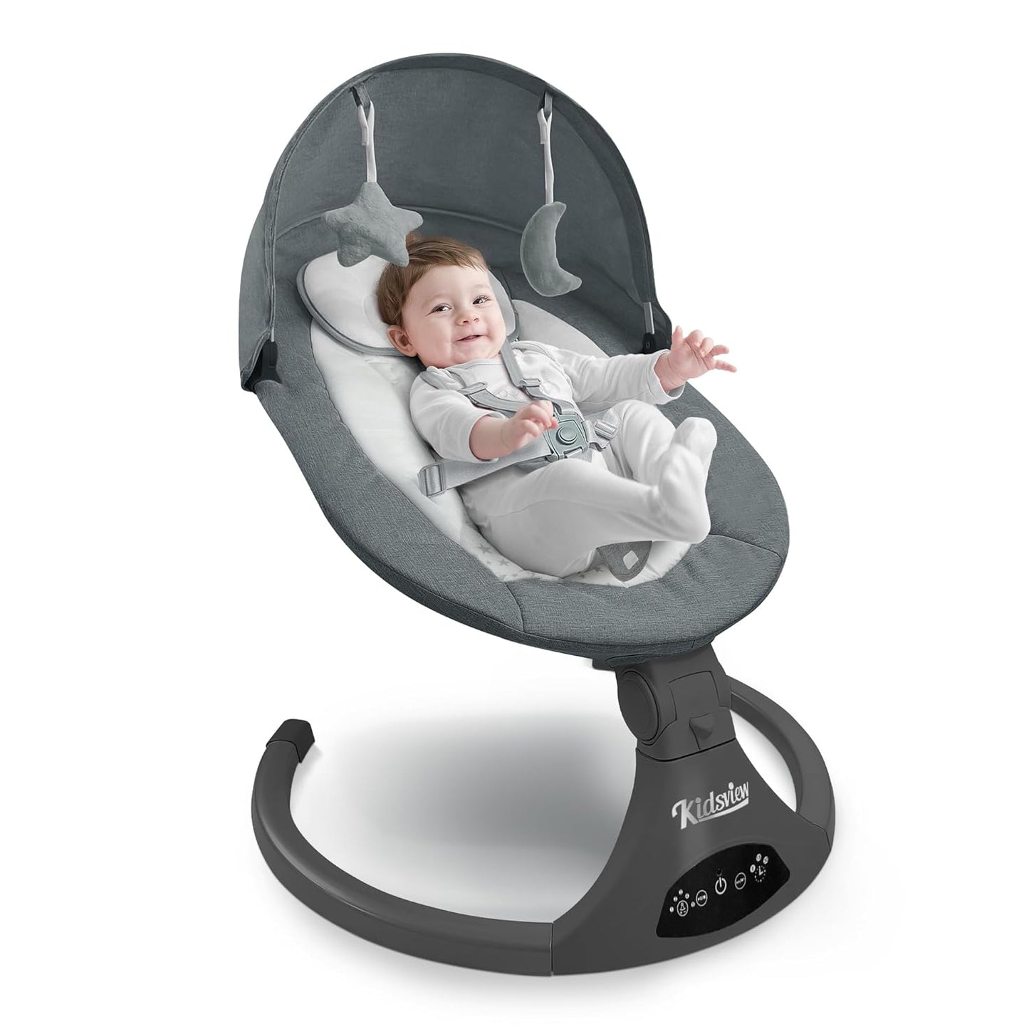 Portable Baby Rocker with Remote & Music - Soothes Infants, KIDSVIEW
