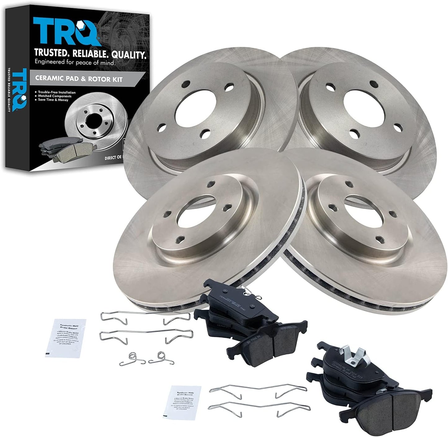 TRQ Brake Pad & Rotor Kit for 2018-2019 Ford EcoSport