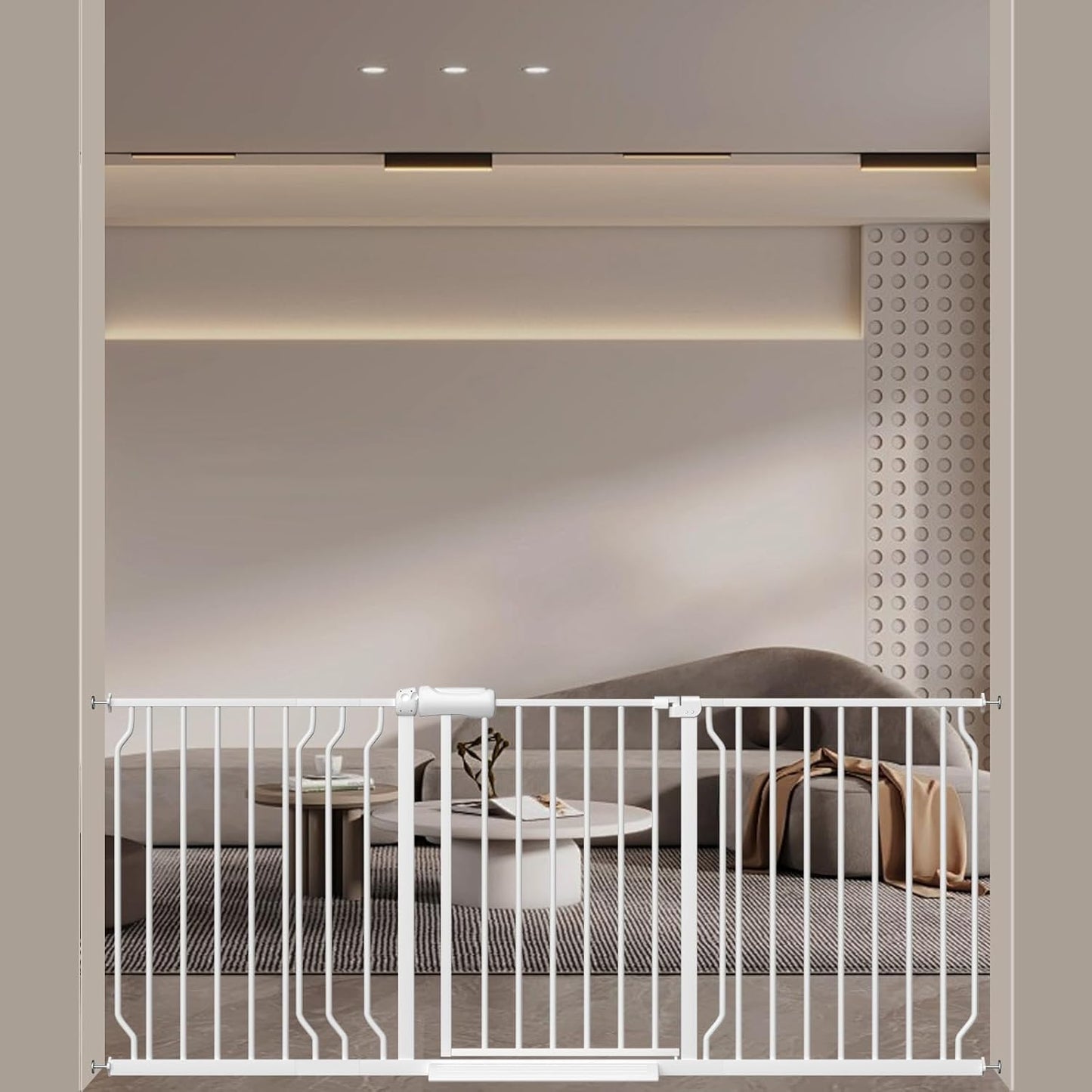 WAOWAO Extra Wide Baby Gate for Stairs and Doorways Safety
