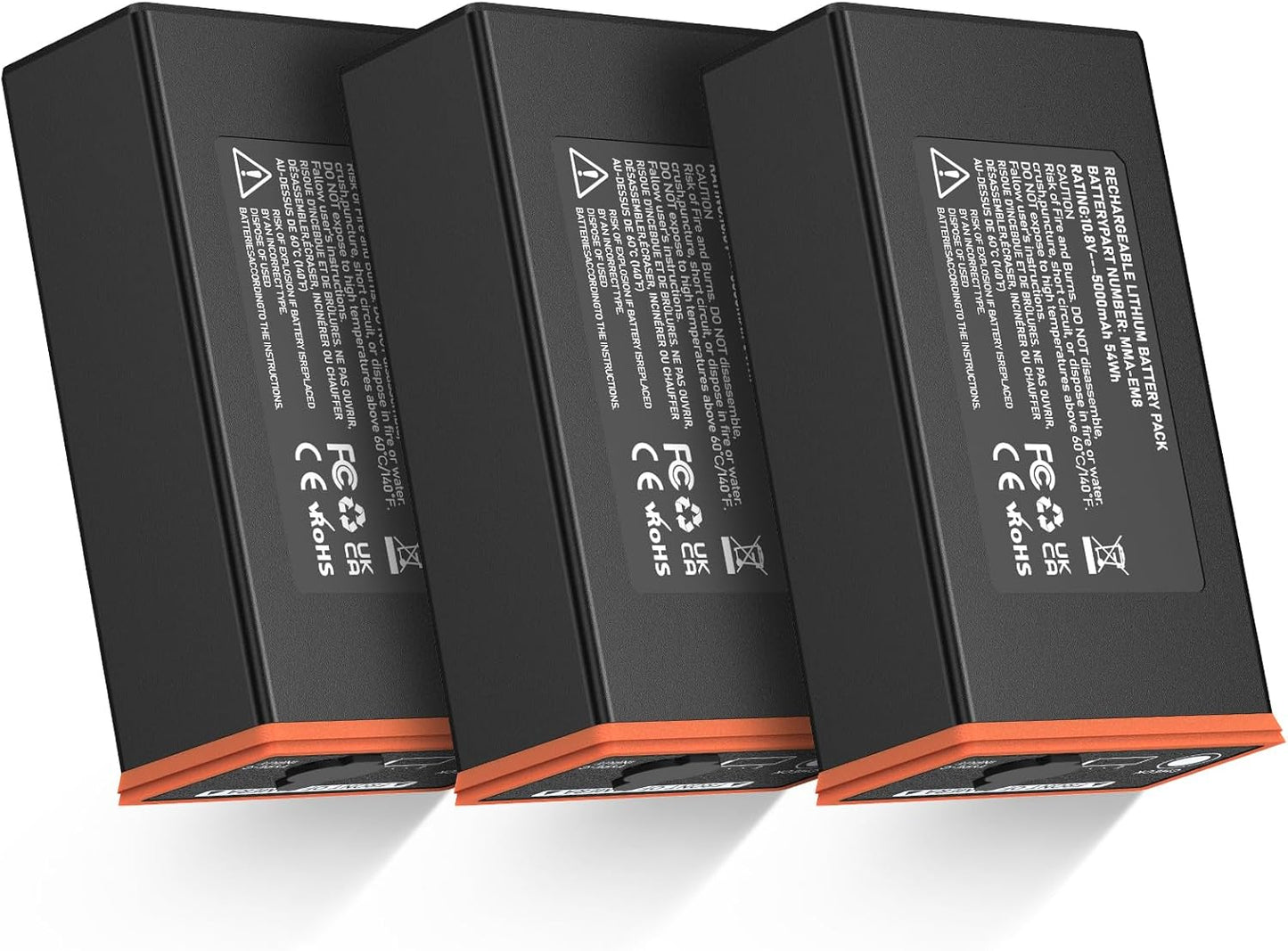 3 Pack Upgrade Replacement Battery for Moultrie Edge Cameras