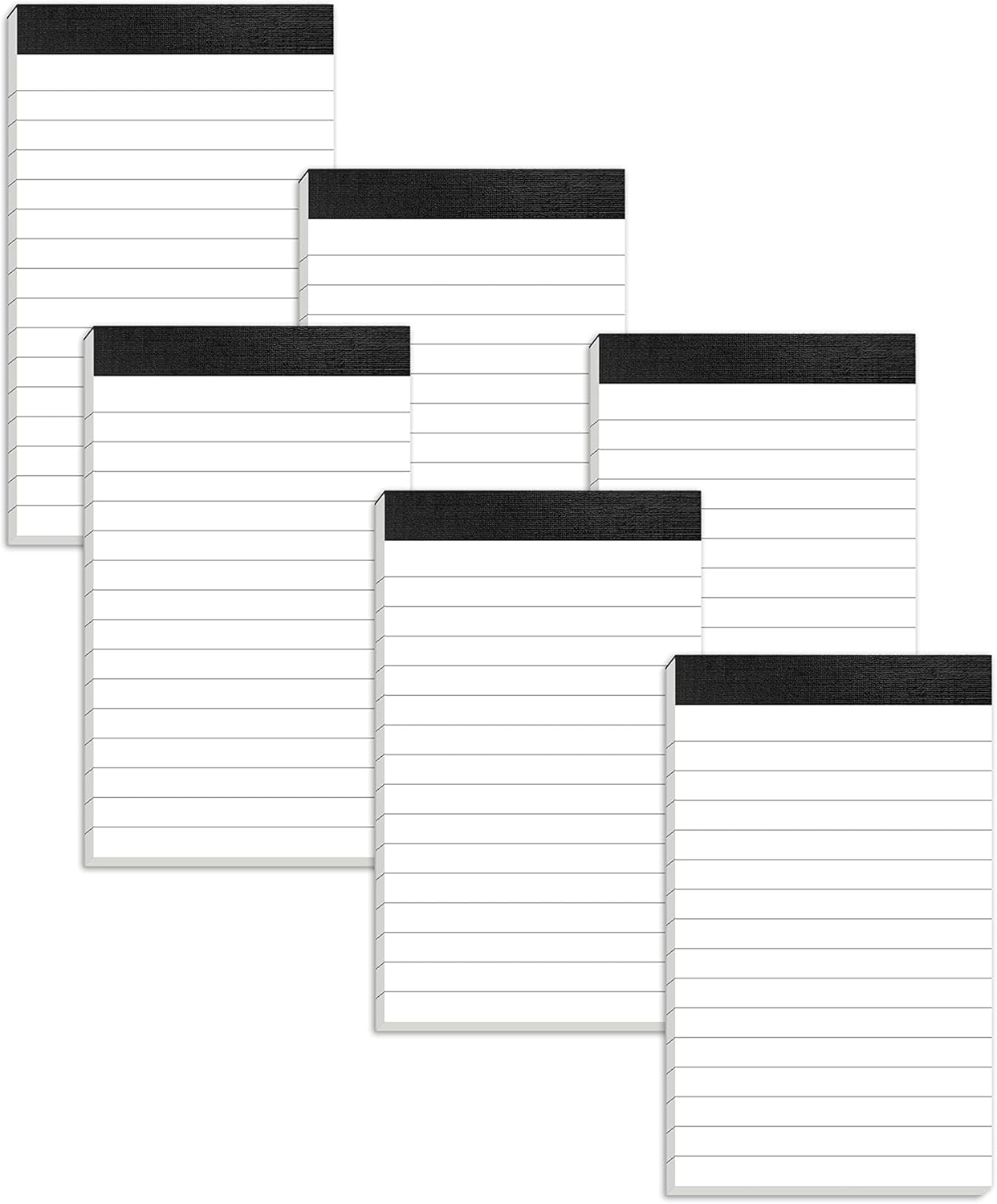 6 Pack 3x5 Lined Notepads Refills - Compact & Organized