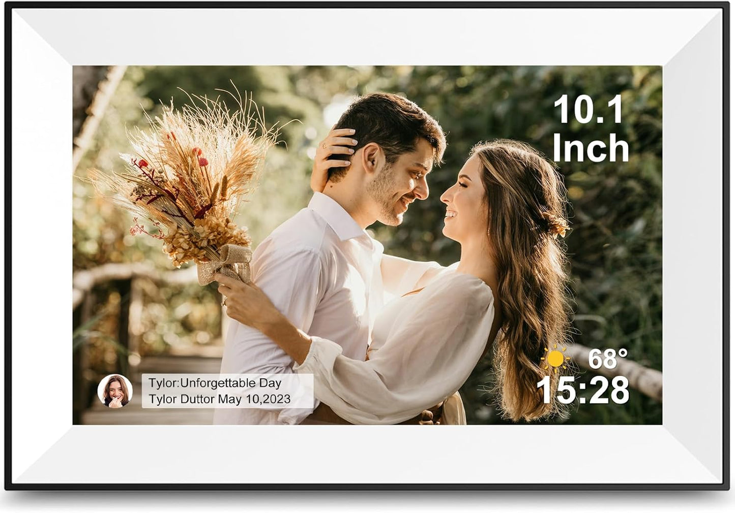 10.1 Inch WiFi Digital Picture Frame with Touch Screen Features