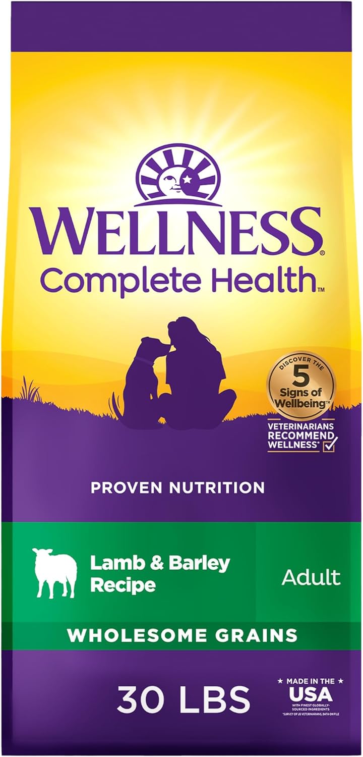 Wellness Complete Health Dry Dog Food for Adult Dogs, 30-lb