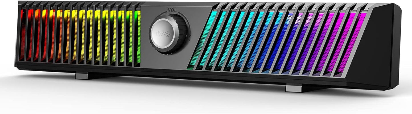 Immersive Gaming Soundbar with Microphone