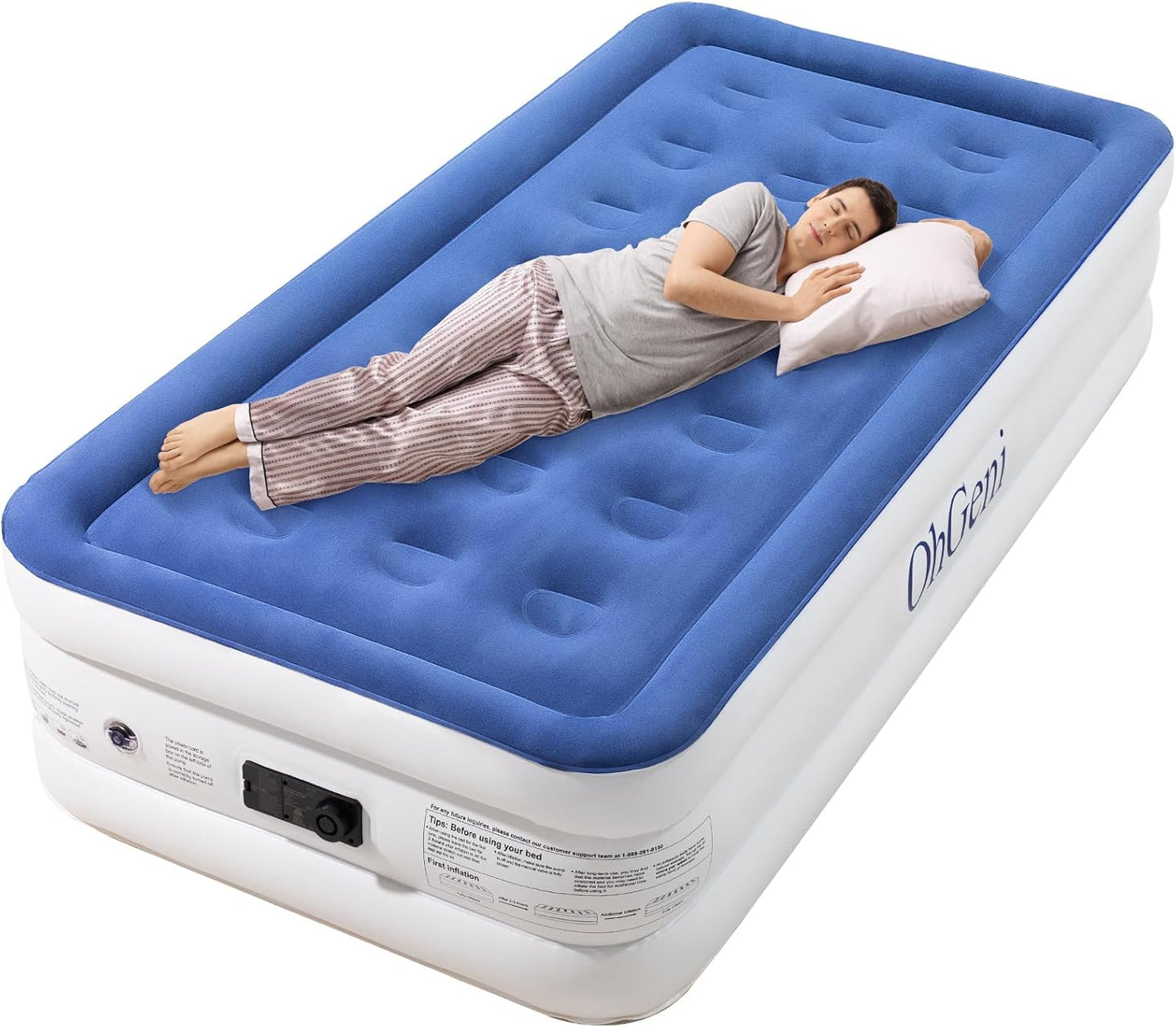 Twin Air Mattress with Built-in Pump for Ultimate Comfort