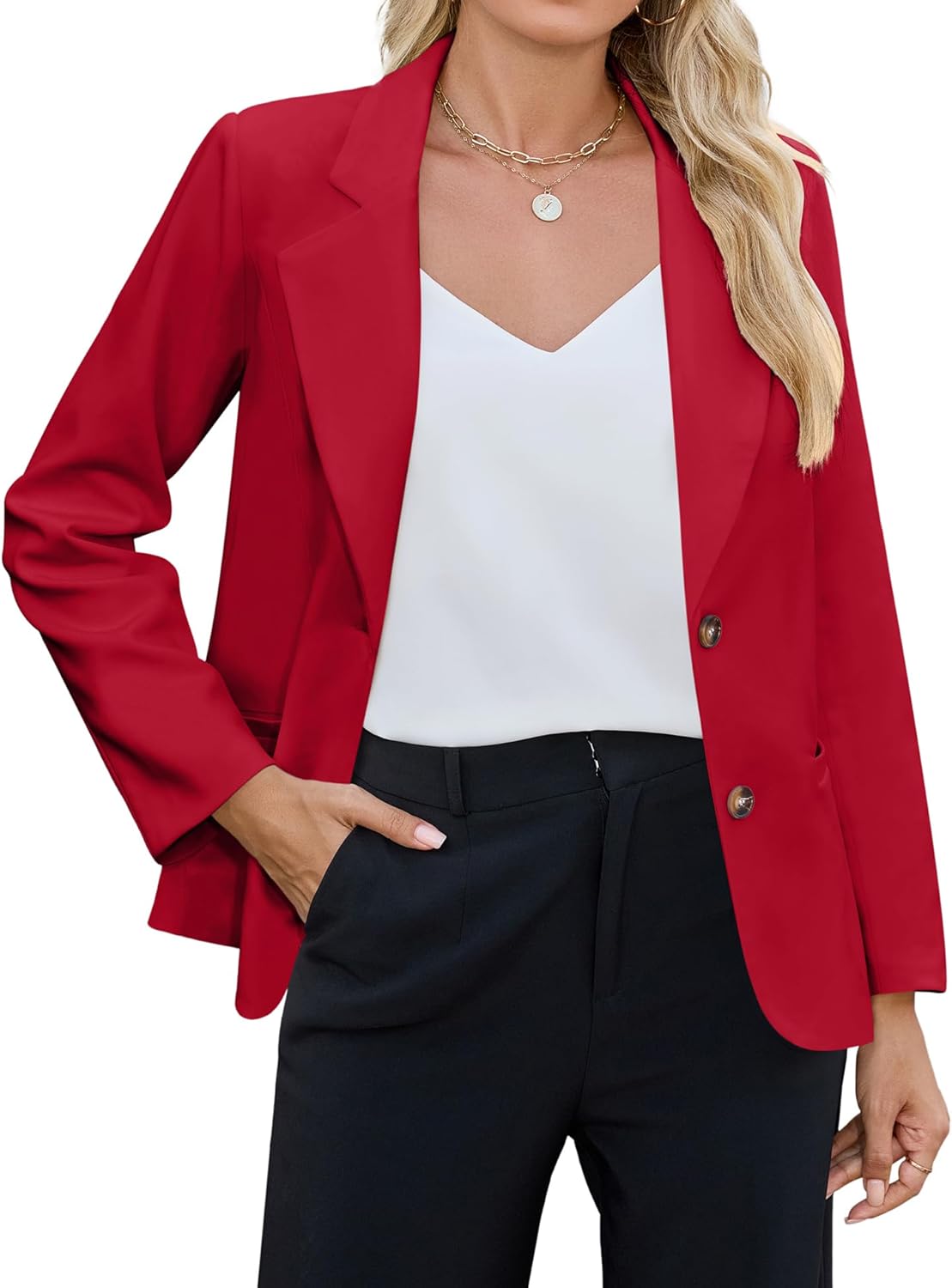 Genhoo Blazer Jackets for Women: Stylish Office Wear Options
