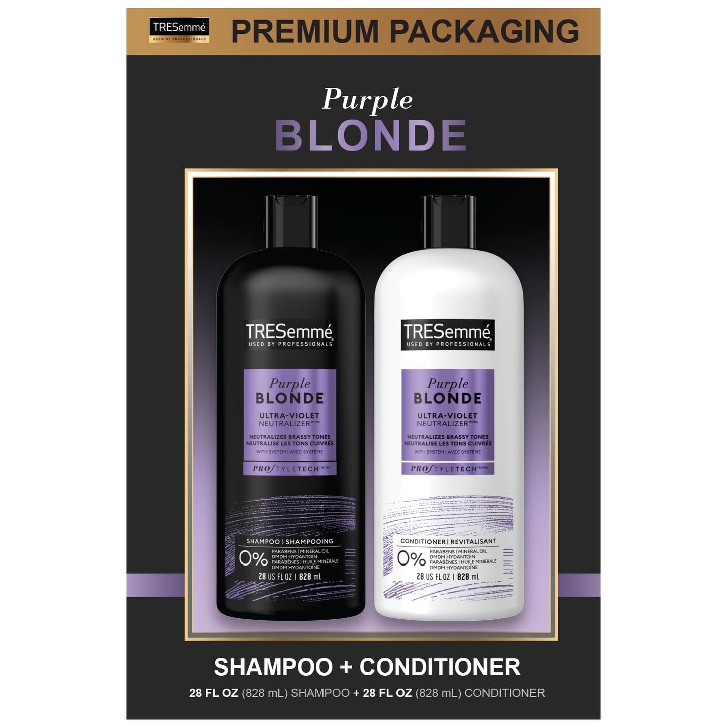 Neutralize Brassiness with TRESemm Purple Set