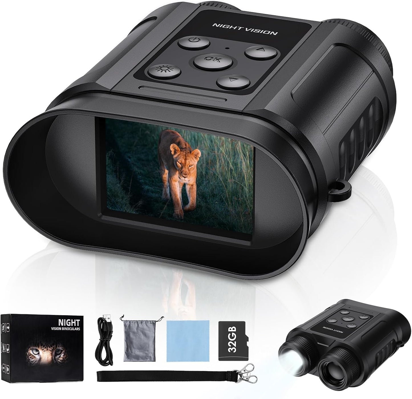 Compact Night Vision Goggles for Wildlife Watching and More