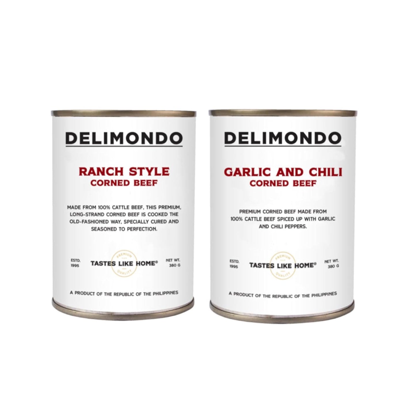 Delimondo Corned Beef - 2 Cans, Ranch Style & Garlic Chili