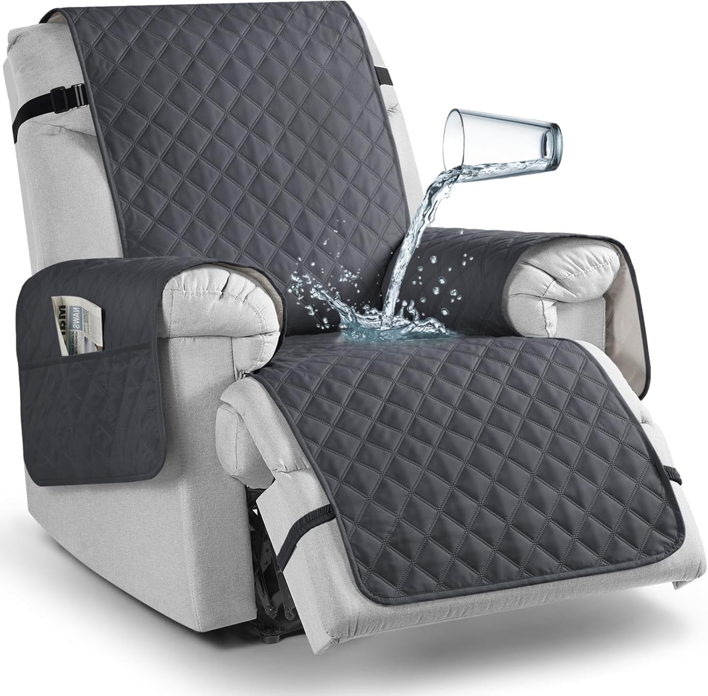 TAOCOCO Non-Slip Recliner Chair Cover for Large Recliners