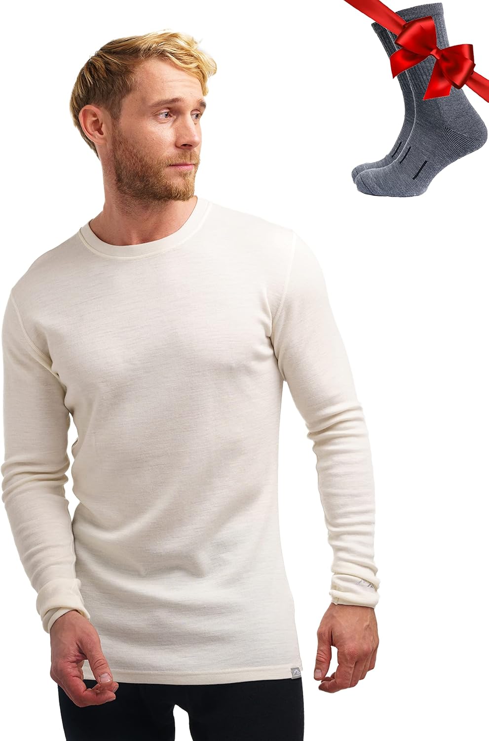 Merino Wool Base Layer for Men - Comfortable Thermal Shirts