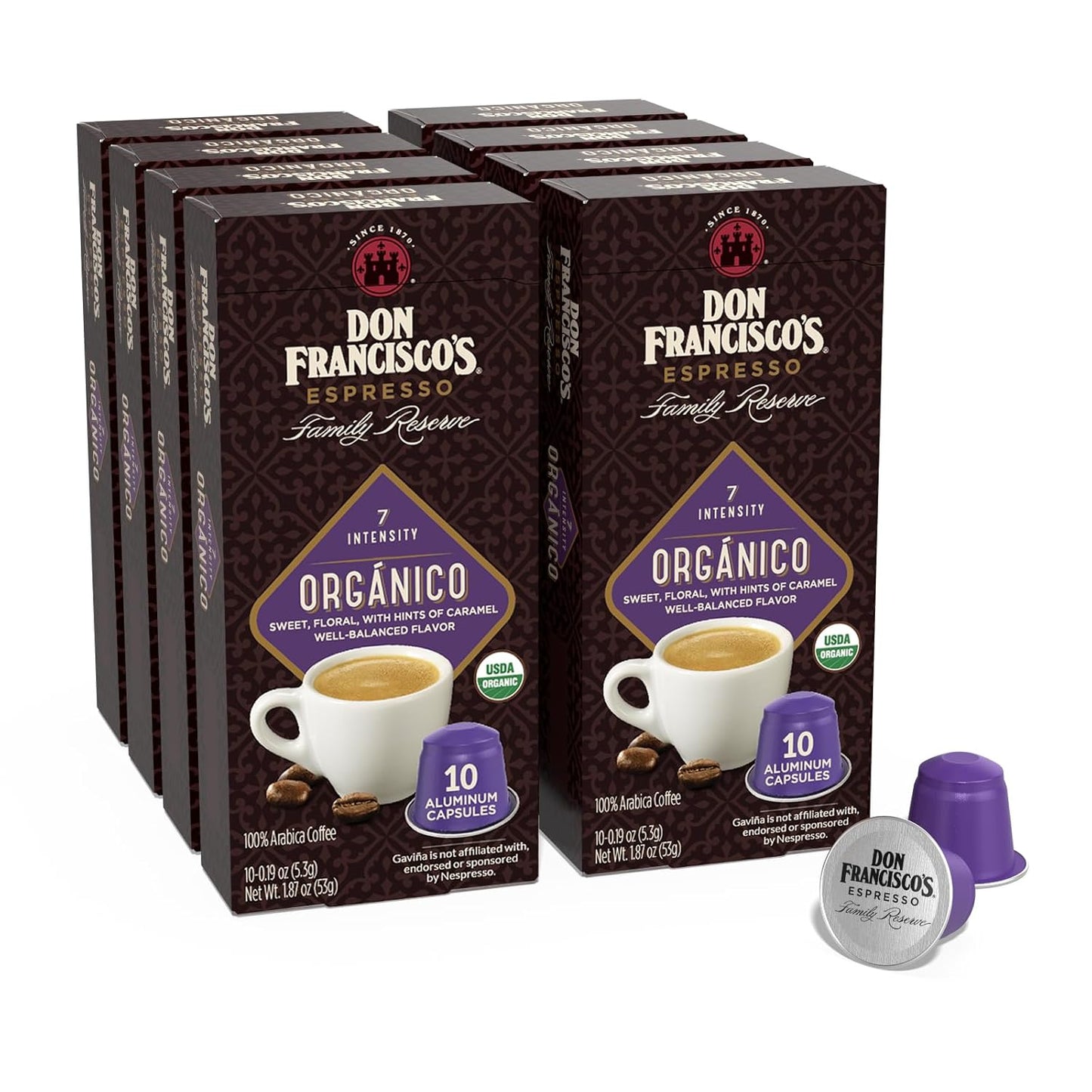 Don Francisco's Organico Espresso Pods: Bold Cuban-Style Coffee