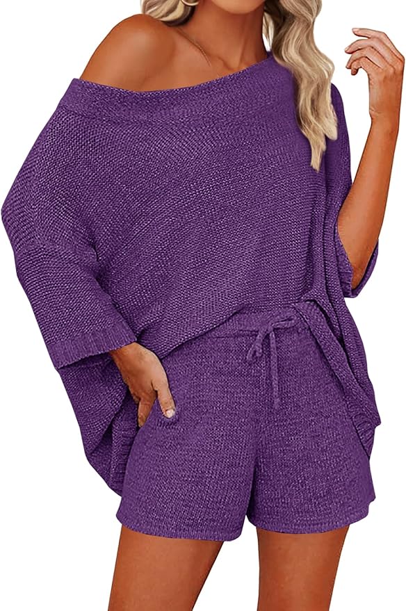 Mafulus Women's 2 Piece Outfits Sweater Sets for Cozy Lounging