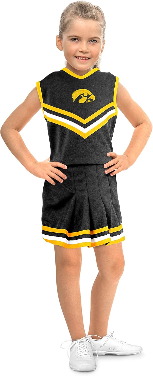 Little King NCAA Toddler Girls Cheer Dress for Team Spirit