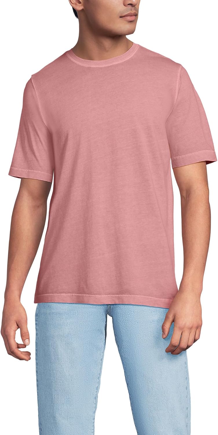 Lands' End Men's Super-T Short Sleeve T-Shirt for Comfort