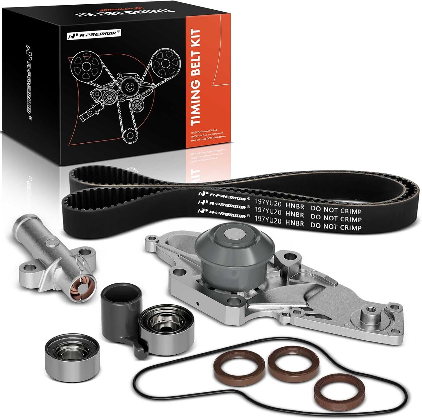 A-Premium Timing Belt Kit and Water Pump for Honda Vehicles