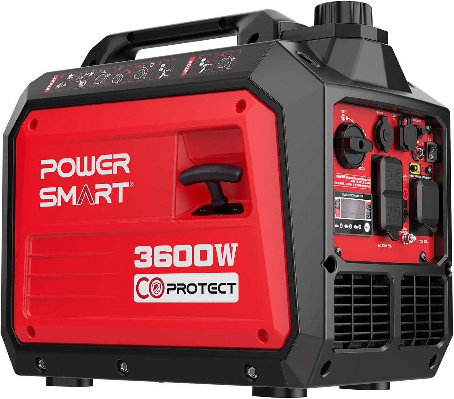 PowerSmart 3600-Watt Portable Inverter Generator for RV-Ready