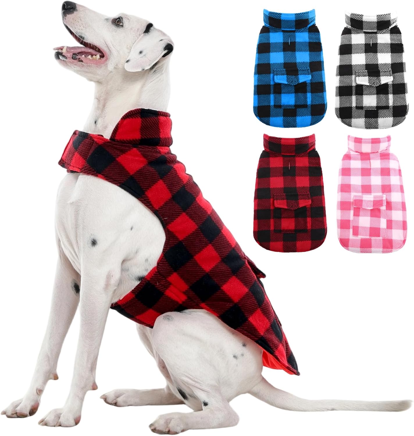 Kuoser Dog Winter Coat for Large Dogs - Warm and Windproof