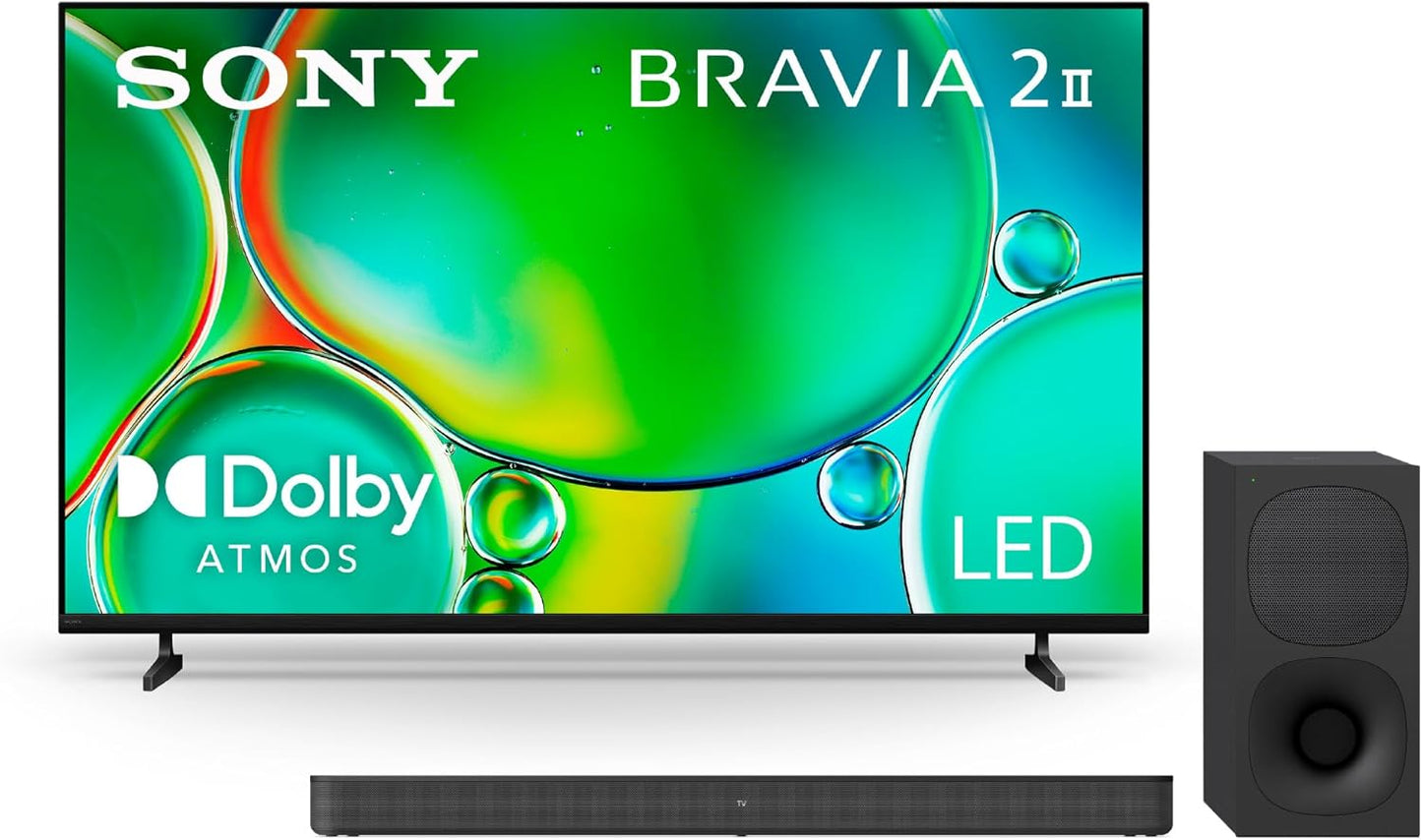 Sony BRAVIA 65 Inch 4K Ultra HD Smart TV with Soundbar Bundle