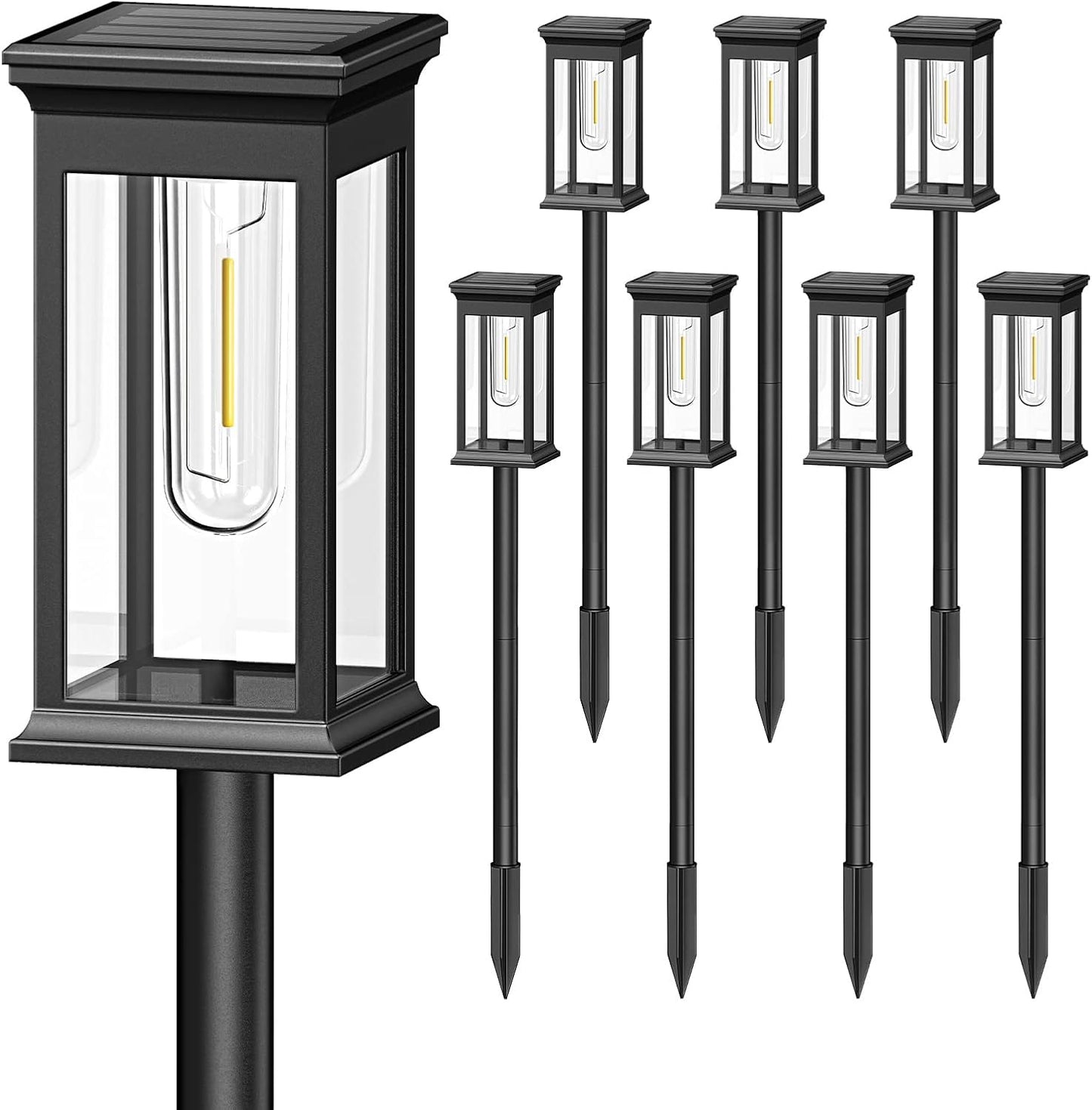 KOOPER Solar Pathway Lights Outdoor - Bright & Waterproof Design