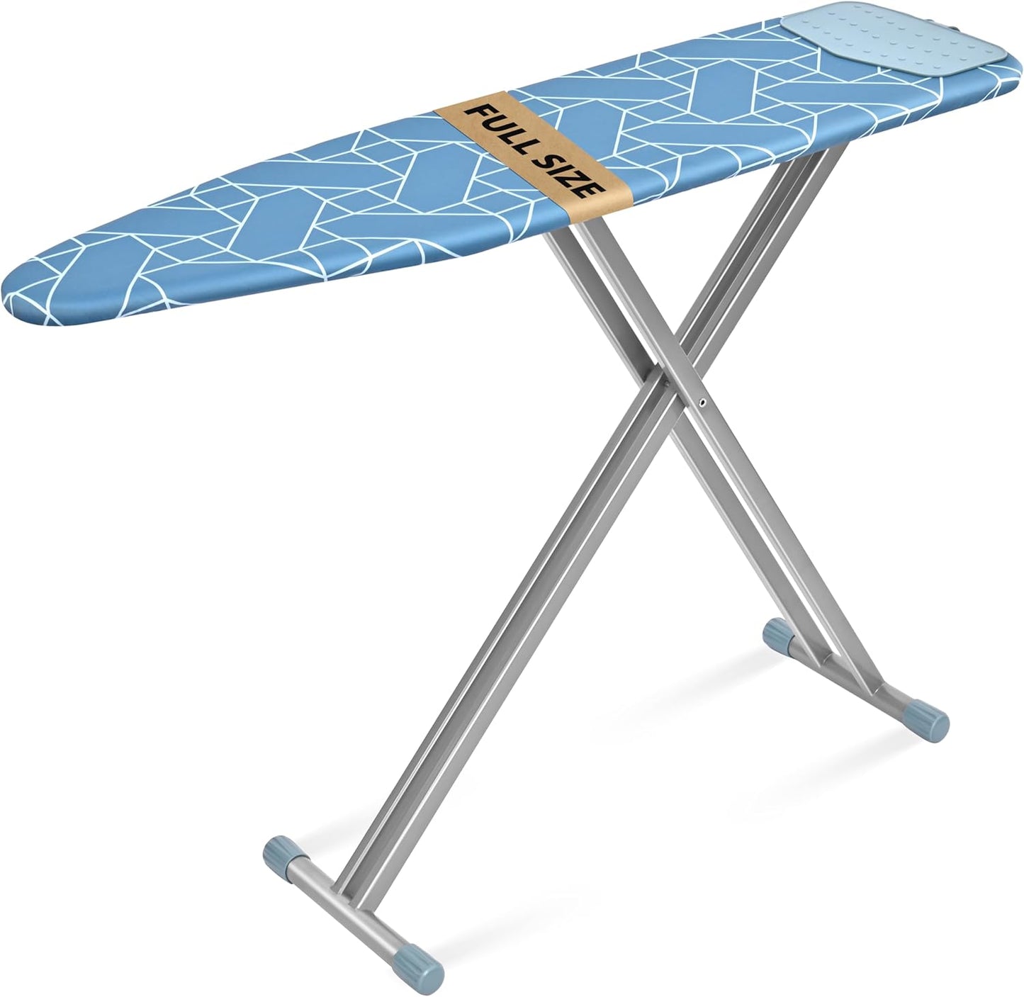 APEXCHASER Ironing Board with Heavy-Duty Legs and Heat Resistant Cover