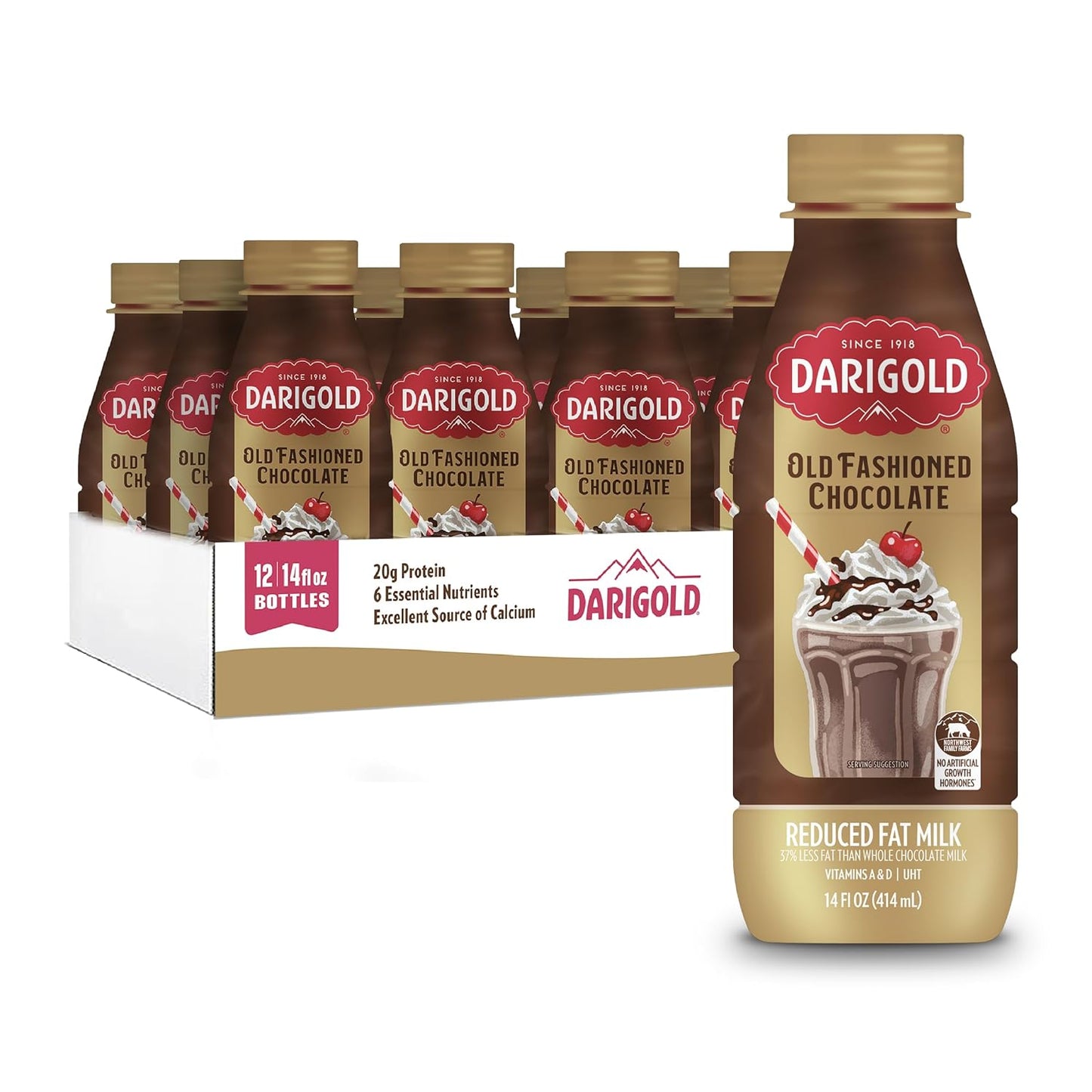 Darigold Old Fashioned Chocolate Milk 2 Percent - 12 Pack