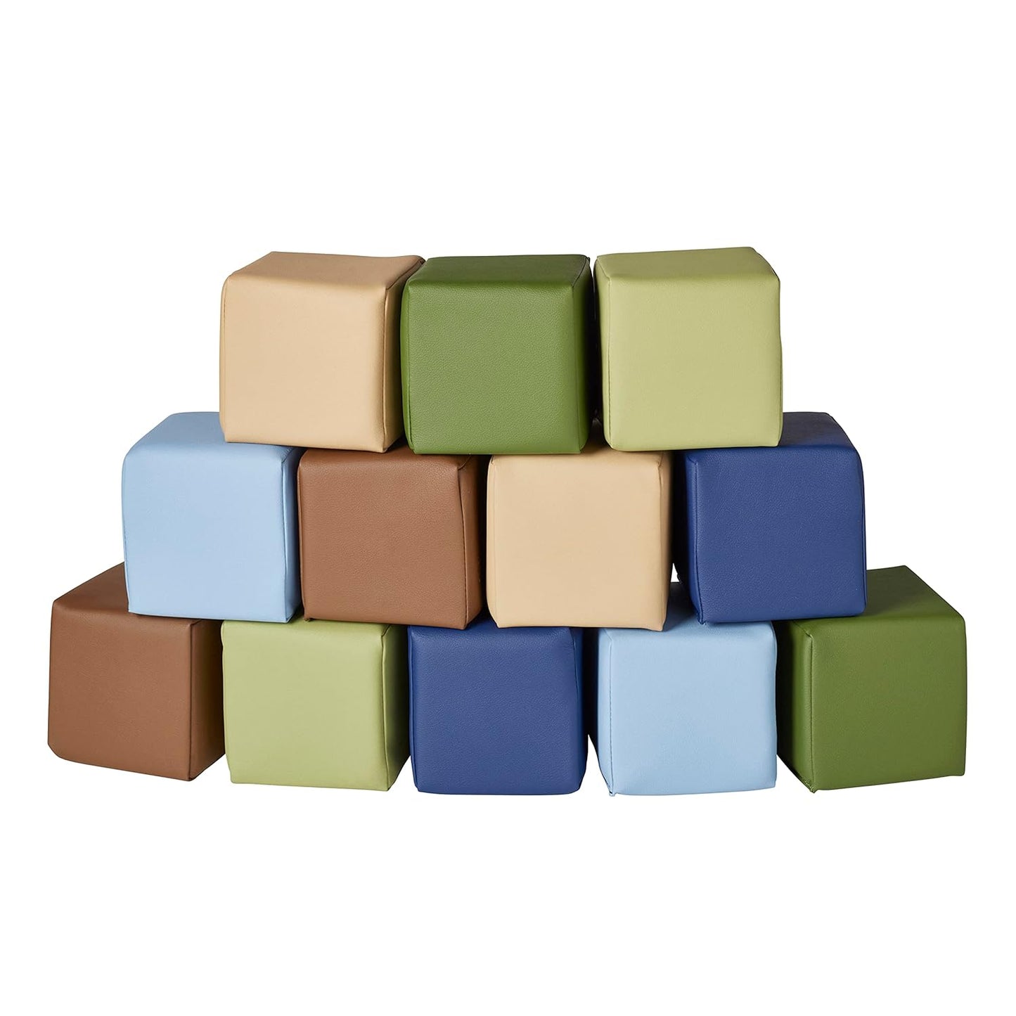 ECR4Kids SoftZone Patchwork Toddler Building Blocks for Fun Learning