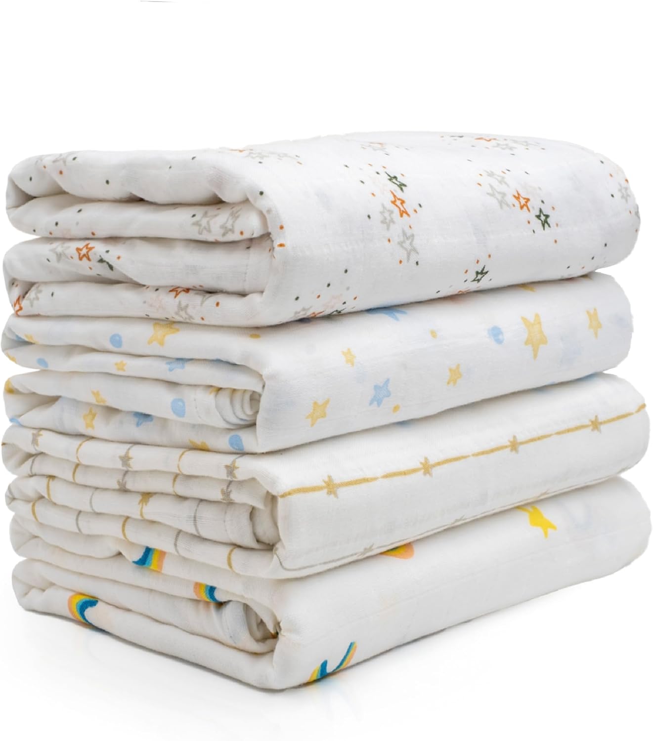 100% Organic Cotton Swaddle Baby Blanket for Newborns and Toddlers
